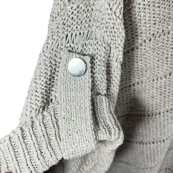 𝅺Wallis UK  boatneck sweater jumper cap sleeves ribbed cream Size 12-14 - Picture 5 of 13